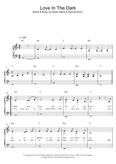 Love In The Dark von Adele (Download) 