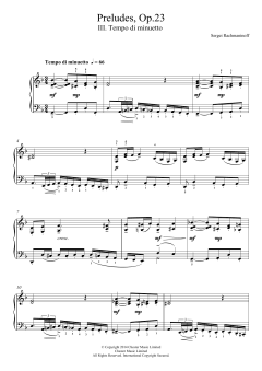 Preludes Op.23, No.3 Tempo di minuetto (Download) 