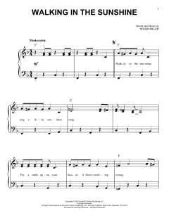 Walking In The Sunshine von Roger Miller (Download) 