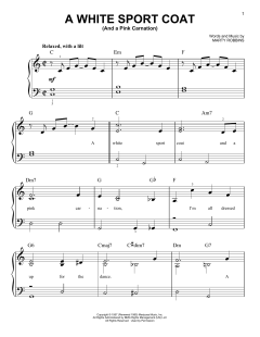 A White Sport Coat (And A Pink Carnation) von Marty Robbins (Download) 