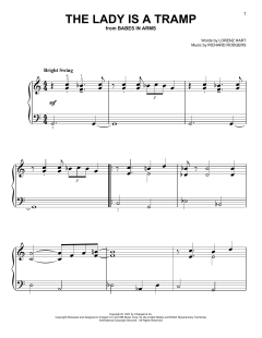 The Lady Is A Tramp von Lorenz Hart (Download) 