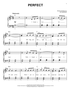 Perfect von Ed Sheeran (Download) 