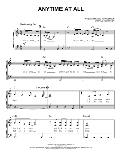 Anytime At All von The Beatles (Download) 