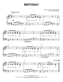 Birthday von The Beatles (Download) 