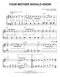 Your Mother Should Know von The Beatles (Download) 