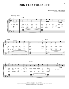 Run For Your Life von The Beatles (Download) 