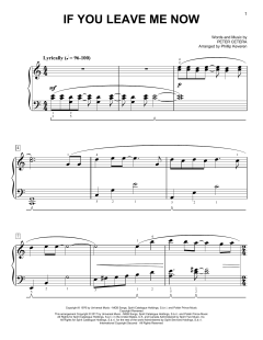 If You Leave Me Now [Classical version] von Chicago (Download) 