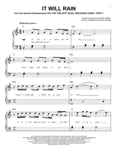 It Will Rain von Bruno Mars (Download) 