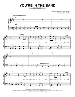 You're In The Band von Glenn Slater (Download) 