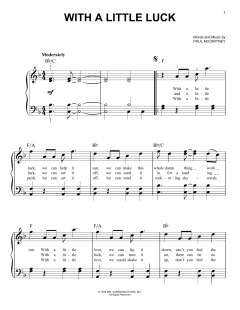 With A Little Luck von Wings (Download) 