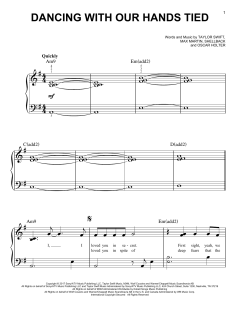 Dancing With Our Hands Tied von Taylor Swift (Download) 
