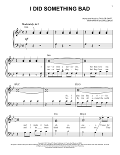 I Did Something Bad von Taylor Swift (Download) 