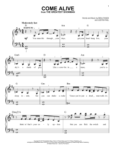 Come Alive von Benj Pasek (Download) 