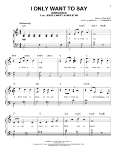 I Only Want To Say (Gethsemane) von Tim Rice (Download) 