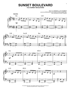 Sunset Boulevard von Don Black (Download) 