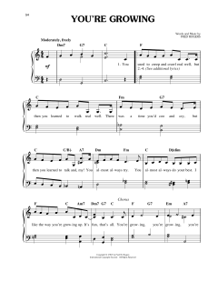 You're Growing von Fred Rogers (Download) 