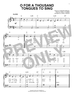 O For A Thousand Tongues To Sing von Lowell Mason (Download) 