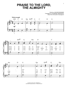 Praise To The Lord, The Almighty von Joachim Neander (Download) 