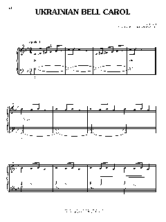 Ukrainian Bell Carol von Traditional (Download) 