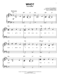 Who? von Jerome Kern (Download) 