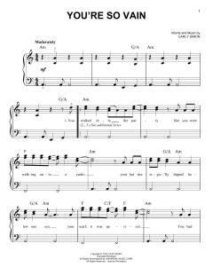 You're So Vain von Carly Simon (Download) 