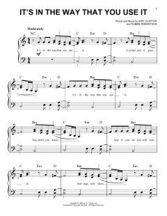 It's In The Way That You Use It von Eric Clapton (Download) 