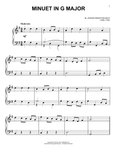 Minuet In G Major (Download) 