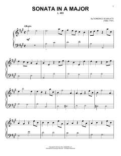 Sonata In A Major, L. 483 (Download) 
