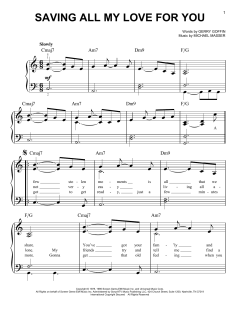 Saving All My Love For You von Whitney Houston (Download) 