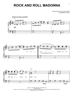 Rock And Roll Madonna von Elton John (Download) 