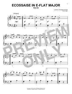 Ecossaise In E-Flat Major, WoO 86 von Ludwig van Beethoven (Download) 