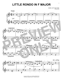 Little Rondo von David Gottlob Turk (Download) 