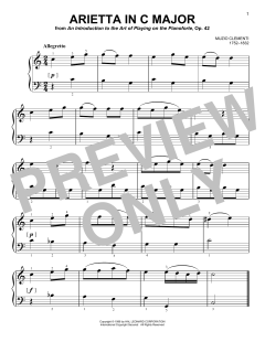 Arietta In C Major von Muzio Clementi (Download) 