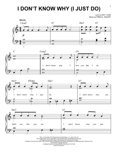 I Don't Know Why (I Just Do) von Roy Turk (Download) 