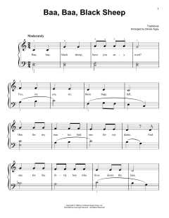 Baa Baa Black Sheep von Traditional (Download) 