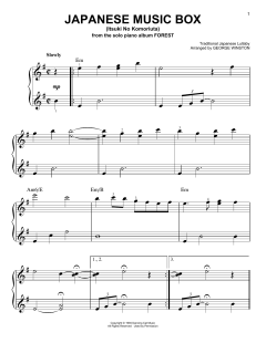 Japanese Music Box (Itsuki No Komoriuta) von George Winston (Download) 