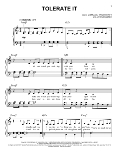 tolerate it von Taylor Swift (Download) 