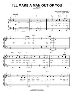 I'll Make A Man Out Of You von David Zippel (Download) 