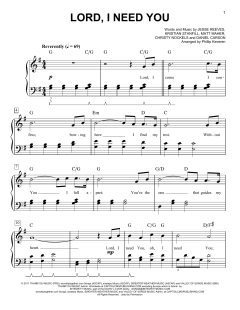 Lord, I Need You von Chris Tomlin (Download) 