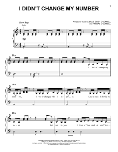 I Didn't Change My Number von Billie Eilish (Download) 