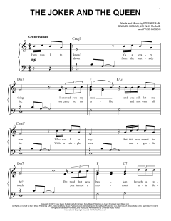 The Joker And The Queen von Ed Sheeran (Download) 