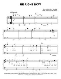 Be Right Now von Ed Sheeran (Download) 