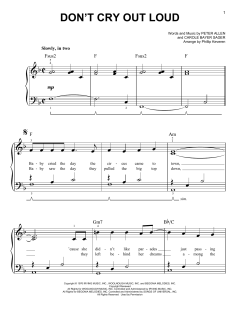 Don't Cry Out Loud (We Don't Cry Out Loud) von Melissa Manchester (Download) 