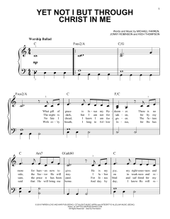 Yet Not I But Through Christ In Me von Rich Thompson (Download) 