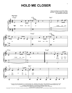 Hold Me Closer von Elton John (Download) 