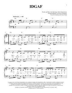 IDGAF von Dua Lipa (Download) 