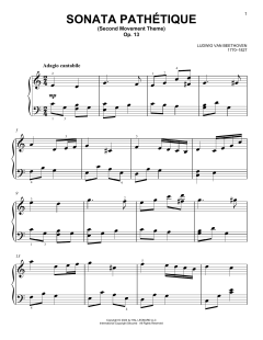 Sonata In C Minor, Op. 13 'Pathetique' (Download) 