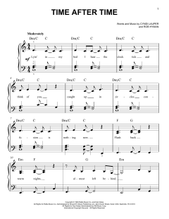 Time After Time von Cyndi Lauper (Download) 