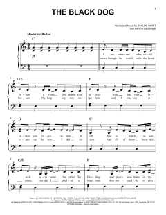 The Black Dog von Taylor Swift (Download) 