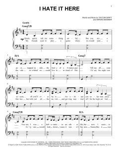 I Hate It Here von Taylor Swift (Download) 